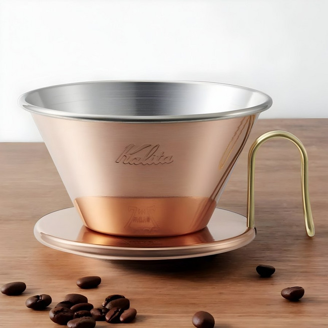 일본 칼리타 구리 커피 웨이브 커피 드립 드리퍼 13.2cm 휴대용 용품