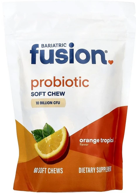 바리아트릭퓨전 프로바이오틱 소프트츄 오렌지 트로피칼 60개 바실러스 코아귤란스 및 프로바이오틱 함유, 1개 - 쿠팡