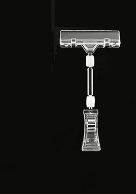 양쪽투명집게 1개 메모클립 POP꽂이 TQ711