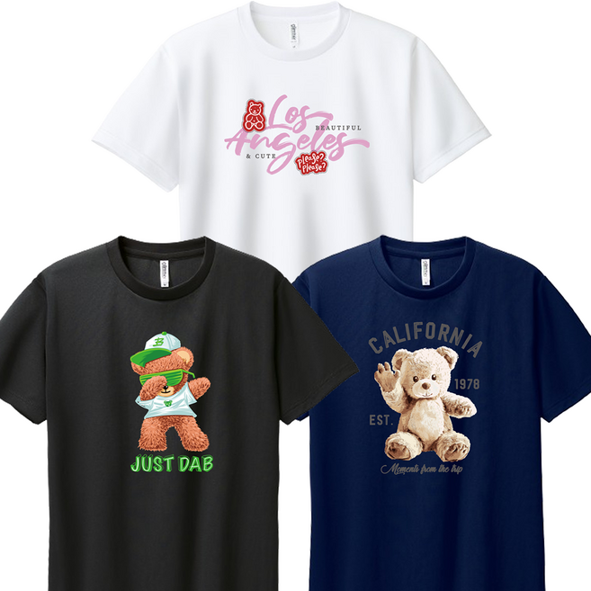 [1+1+1] 꼬마별 시티베어 키즈 반팔티 유아 여아 남아 아동 주니어 옷 기능성 쿨론 반팔 티셔츠 라운드 아동용