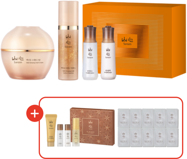 산심 스네일 달팽이 크림 기획세트, 1개