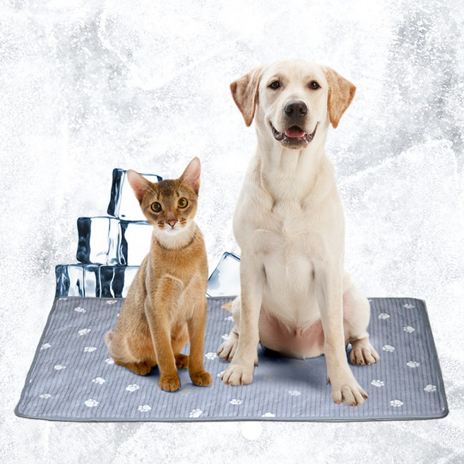 신라 요미 요미 인견 반려 동물 양면 쿨 매트, 혼합 색상, 1개