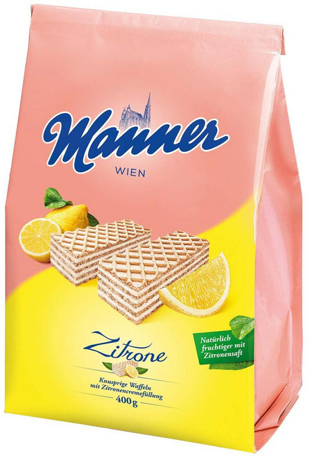 manner 마너 오스트리아 웨하스 레몬 400g, 1개