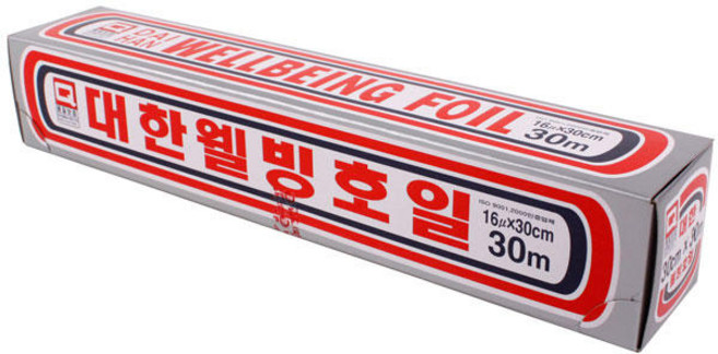 대한웰빙은박접시 호일 16마이크로, 30m, 1개
