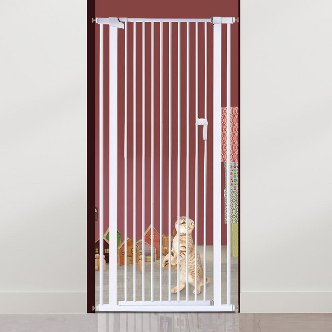 홈스월드 1.5M 롱 안전문 강아지 베란다 애견 고양이 문 펫도어 펜스 방묘문 방묘창, 1개, 화이트