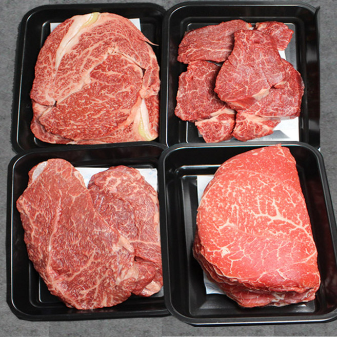 [한성가횡성한우]정품 횡성한우 투뿔등급 명작세트 14호 800g(등심 200g 안심 200g 불고기용 200g 국거리용 200g), 한성가횡성한우 [바로배송][냉장][한성가횡성한우]정품, 1개