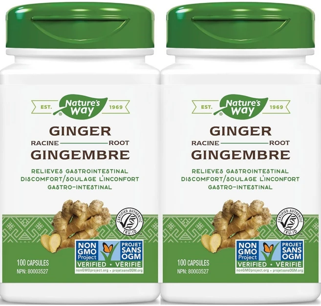 네이처스웨이 생강 뿌리 550mg, 100정, 2개 - 쿠팡