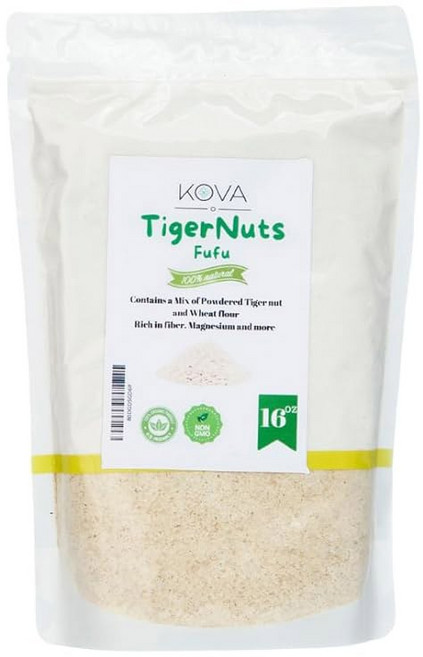 코바푸드 타이거 너트 푸푸 파우더 슈퍼 풍부합니다 타이거넛 매우 선드라이, 16 oz, 1개