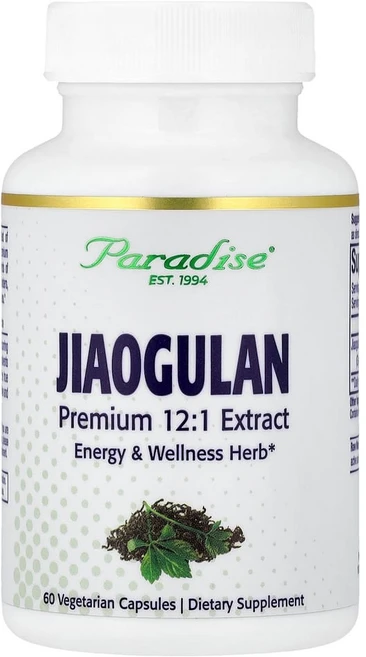파라다이스허브 지오그란 돌외잎추출물 60캡슐 Jiaogulan, 1개, 60정 - 쿠팡