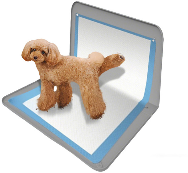 Shipshape 반려동물 논슬립 실리콘 배변매트 착붙 강아지 비망사 초대형 배변판, 1개, 그레이