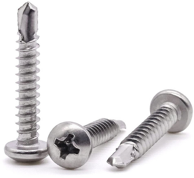 굿나잇몰 스텐 둥근머리 직결 피스 나사 못 양날 13mm 16mm 19mm 25mm 32mm 38mm 50mm개당 소량 낱개 개당 판매, 스텐 둥근머리 직결피스, #10(4.8mm), 1개