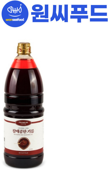 고추기름 향미유 업소용 대용량 1.8L, 1개