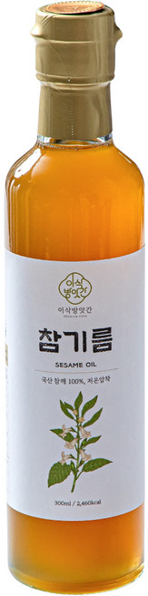 이삭방앗간 국산 저온압착 참기름, 1개, 300ml