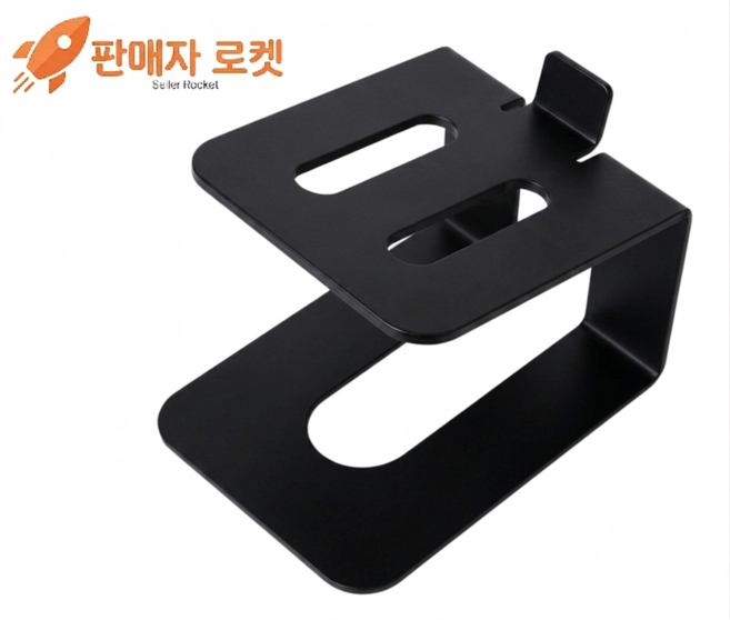 캔스톤 북쉘프 스피커 스탠드 받침대 ST-10 블랙 낱개 1P, 1개, 낱개상품