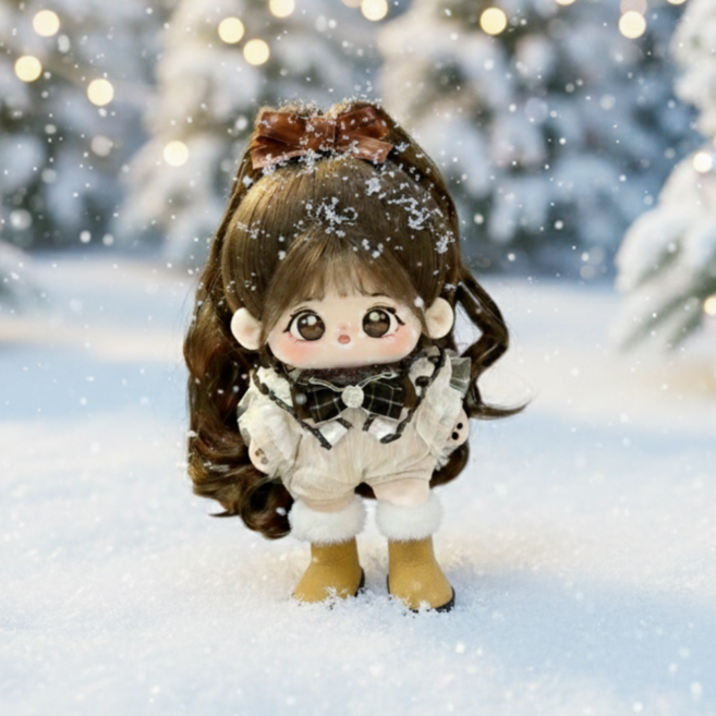 티니숲속 20cm 인형 엠마 아이돌 무속성 솜 인형 유골 뼈깅 솜뭉치, 20cm인형 엠마, 1개