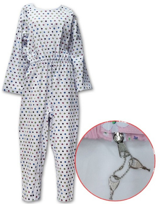 영남유니폼 면치매환자복 치매복 치매우주복 요양환자복 일반지퍼 or발목잠금지퍼 턱받이증정(무지개도트)