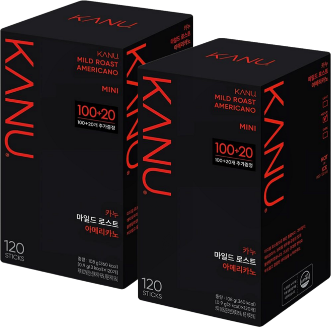 카누 마일드 미니 아메리카노 120T+120T, 120개입, 900mg