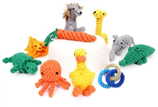 튼튼 치석제거 터그놀이 동물친구들 치실장난감 반려동물치실토이 로프토이, 동물친구들 김문오, 1개