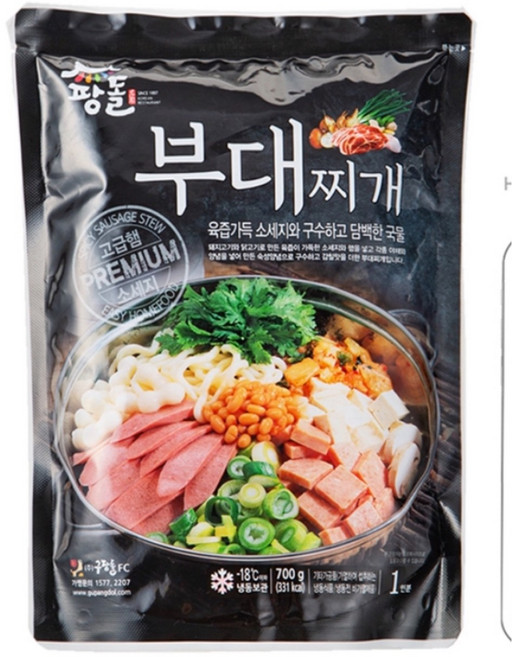 업소용 팡돌부대찌개(700g/1인분) X 25팩, 25개, 700g