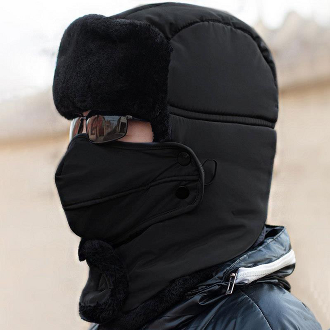 앤시오 따뜻한 겨울모자 목보호 귀마개 마스크 방한모자