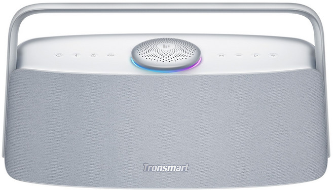 Tronsmart Fiitune X30 블루투스 스피커 휴대용 공간 음향 저음 14시간 80W 사운드 IPX6 방수, 회백색