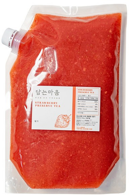 딸기청 소프트 수제청 2kg 대용량 업소용 수제 딸기라떼 딸기우유 으깬딸기청, 딸기청(소프트) 2kg, 1개, 1개입