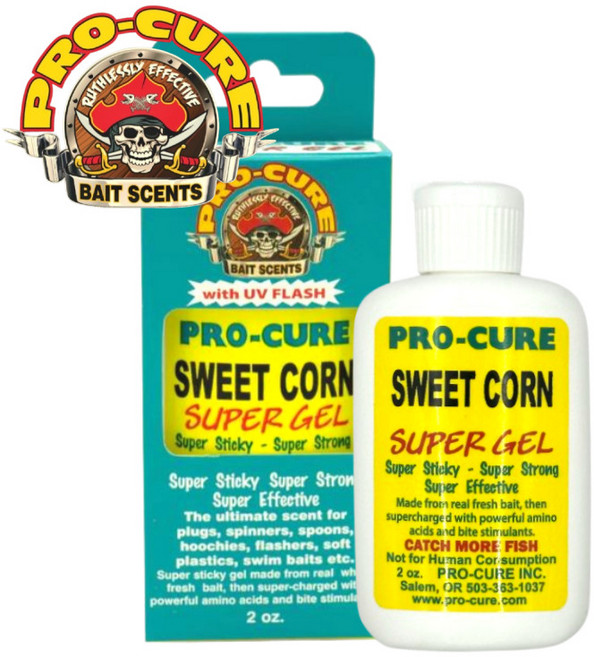 프로큐어 집어제 유인제 [옥수수 스위트콘] UV 바르는 타입 젤 2oz미국산 쭈꾸미 갑오징어 엔쵸비 문어 쉬림프 갈치 참돔 리퀴드메이헴, 1개, 60ml