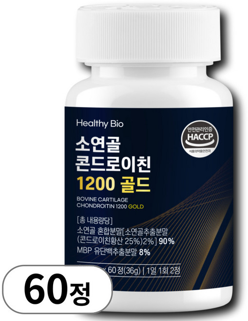 헬씨바이오 소연골 콘드로이친 1200 MBP 골드, 60정, 1개