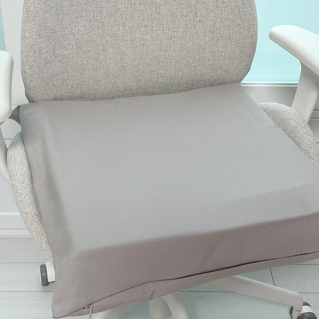 똥꼬샵 순면 린넨 방석커버 카페 사무실 거실 애견 쇼파 식탁, 베이지그레이(50x50cm)