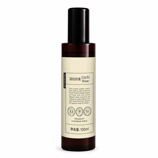 NOOK&ENIK 衣物香氛噴霧 白茶香 持久留香, 1個, 100ml, 荔枝玫瑰