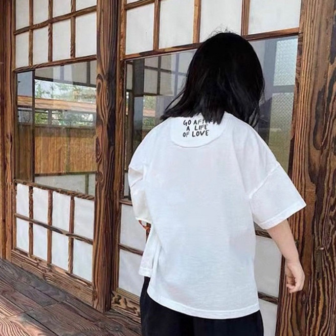 에프터루즈티 아동 루즈핏 반팔티 여름 티셔츠 데일리 상의