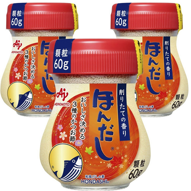 AJINOMOTO 味之素 鰹魚風味調味料, 3瓶, 60g