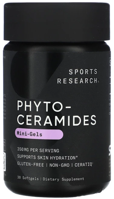 스포츠리서치 피토세라마이드 스킨 하이드레이션 350mg 소프트젤 30정, 1개 - 쿠팡