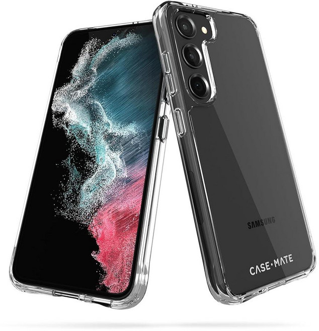 Case-Mate 삼성 갤럭시 S23 플러스 케이스 [6.6인치] [12피트 낙하 보호] [무선 충전] 플러스용 블랙 가죽 지갑 폴리오 폰 케이스 신분증 및 신용 카드 홀더