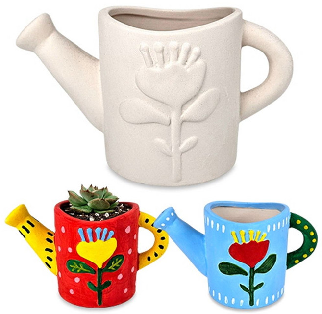 (만들기대장)DIY 채색화분 - 물조리+배양토(200g) 2EA bab+63714le