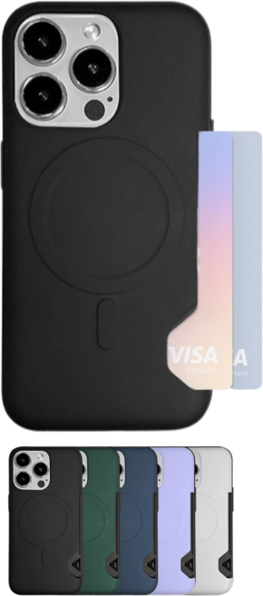 아이폰12미니 자력2배 카드2장 맥세이프 카드 범퍼 케이스