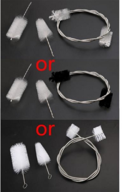 트럼펫 청소 키트 3개 악기 브러쉬 세트, 1개