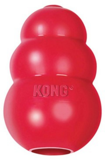 KONG 콩장난감 퍼피 클래식 워블러 세나개 설채현 분리불안 해소 간식장난감, 클래식 레드, 1개