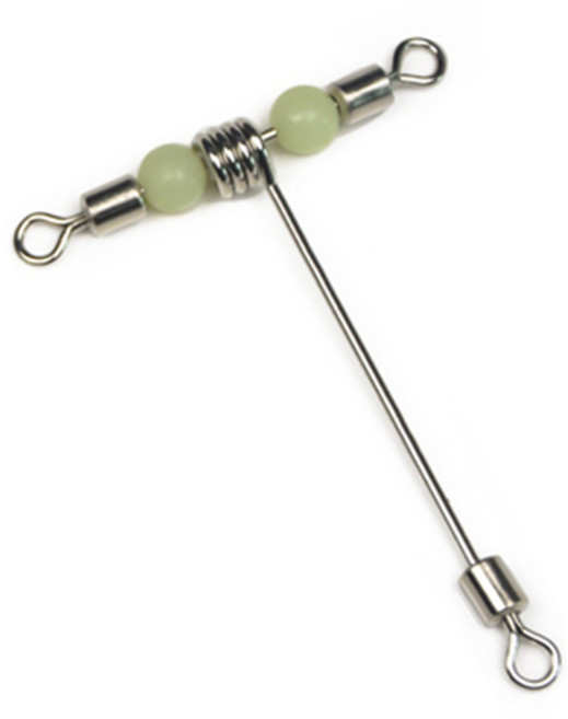 하모니 파이프도래 삼각도래 야광 T도래 더블도래 구슬도래 구슬삼각도래 자작채비 낚시도래, 야광T도래, 1개