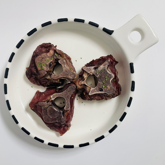 요니간식 강아지 수제간식 송아지목뼈, 100g, 1개