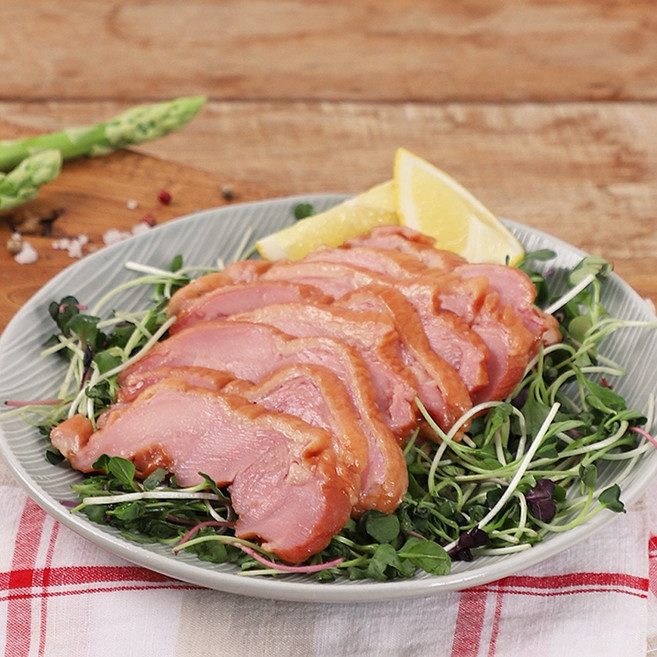 [토랑토랑] 훈제닭다리바베큐 슬라이스 200g x 2팩 / 참나무 훈연소스포함, 2개