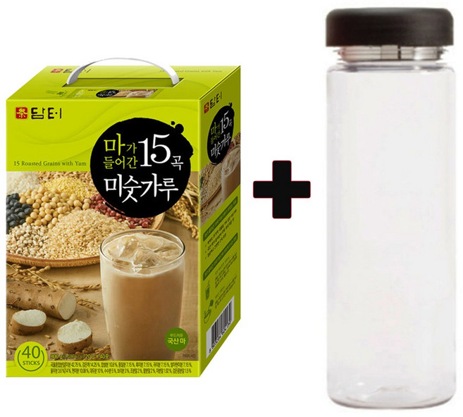 담터 마가 들어간 15곡 미숫가루 40Tx1개+워터보틀, 20g, 1박스, 상세페이지 참조