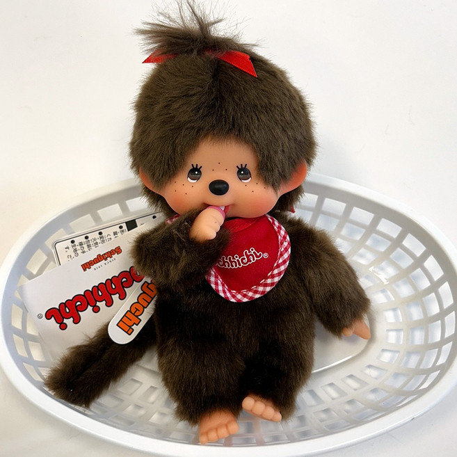 일본 정품 몬치치 프리미엄 스탠다드 S 봉제인형, 1개, 몬치치짱(여자), 21.5cm