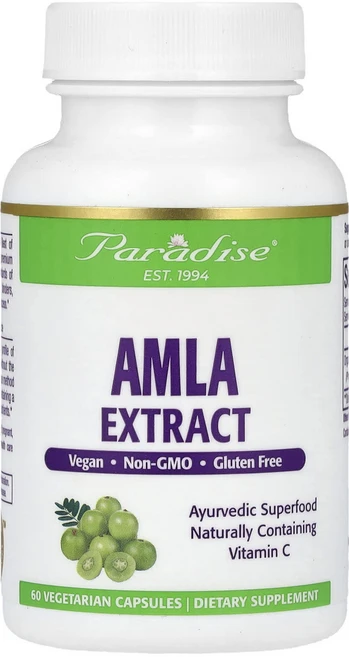Paradise Herbs 암라 추출물 250mg 베지 캡슐 60정, ParadiseHerbs암라추출물250mg베지캡슐60정, 1개 - 쿠팡