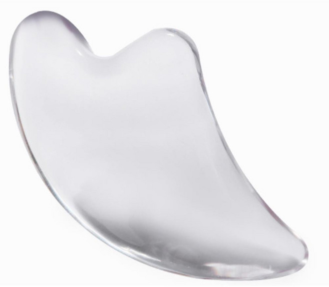 맥시브이 얼굴 어꺠 등 허리 괄사 마사저, 1개, 투명