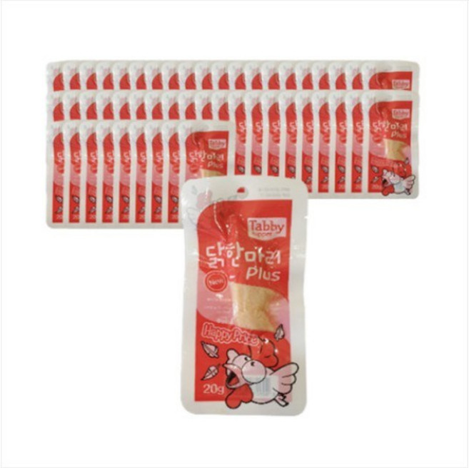 태비토퍼 반려동물 플러스 간식, 닭가슴살, 20g, 60개