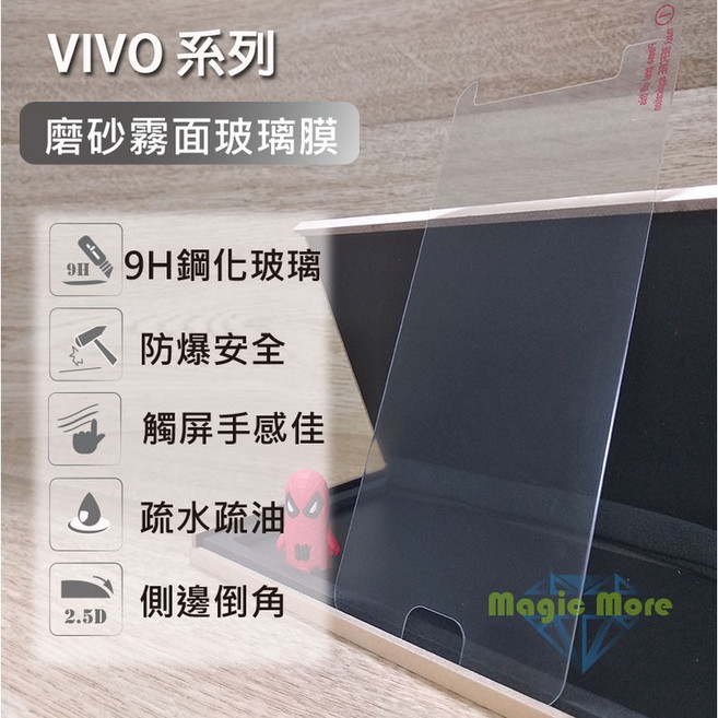 磨砂霧面玻璃貼膜 V21 V21S V23(e) V25 X70 Y72 Y76 Y52 Y55 靜電吸附 隱私保護 Vivo Y21(s), Vivo  Y21(s)