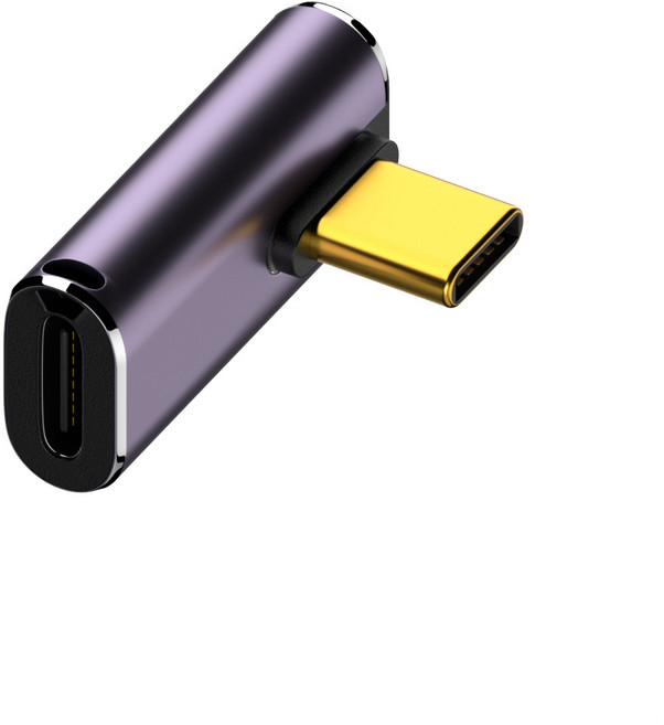 USB4.0全功能轉接頭 彎頭U型多角度, 1個, 240W 40GB TC母轉公中彎, 240W 40GB TC母轉公中彎030-84