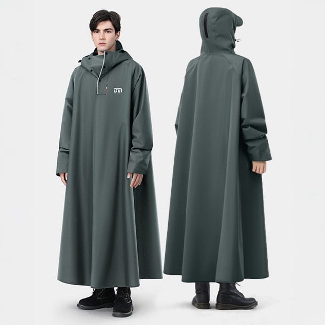 크크섬 고급 옥스포드 여성 남자 판초우의 우비 레인코트