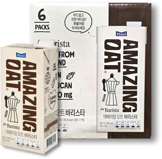 매일유업 어메이징 오트 바리스타 950ml 10팩, 6개